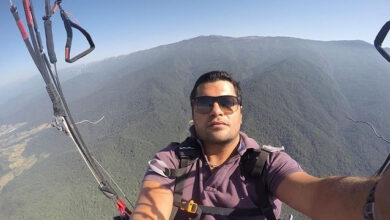 درگذشت سام فاتحی ورزشکار پاراگلایدرسواری در ترکیه 28 مهر 1401 فوت سام فاتحی