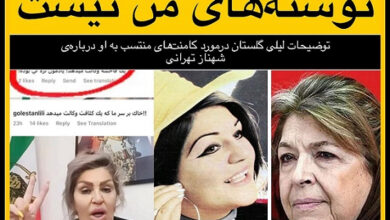 توهین لیلی گلستان به شهناز تهرانی با کلمه فاحشه + تکذیب لیلی گلستان ماجرای شهناز تهرانی و لیلی گلستان