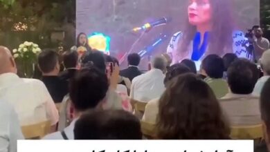 آواز خواندن هانا کامکار در مراسم کیارستمی