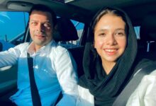 پژمان بازغی و دخترش