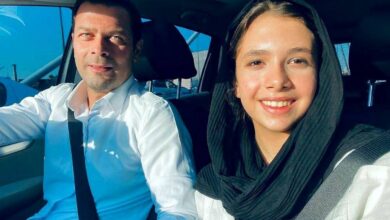 پژمان بازغی و دخترش