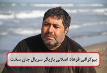 بیوگرافی فرهاد اصلانی بازیگر سریال جان سخت + عکس بیوگرافی فرهاد اصلانی