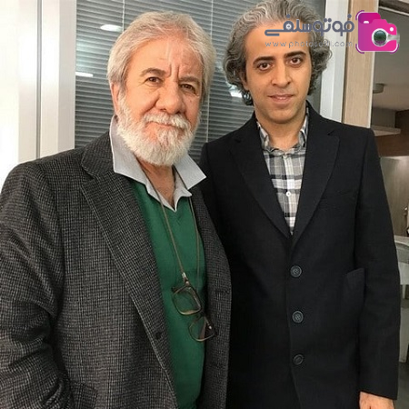 مسعود کرامتی در کنار ایوب آقاخانی