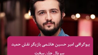 بیوگرافی امیر حسین هاشمی بازیگر نقش حمید در سریال جان سخت بیوگرافی امیر حسین هاشمی