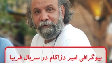 بیوگرافی امیر دژاکام بازیگر سریال فریبا + عکس بیوگرافی امیر دژاکام