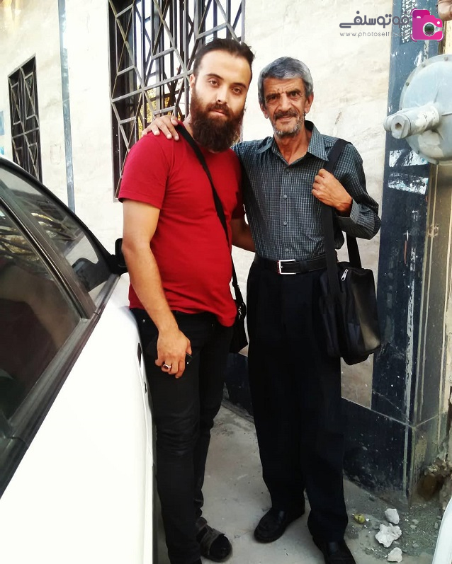 عکس یدالله شادمانی با اقای سعدی 