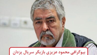 بیوگرافی محمود عزیزی بازیگر سریال یزدان + عکس بیوگرافی محمود عزیزی بازیگر سریال یزدان