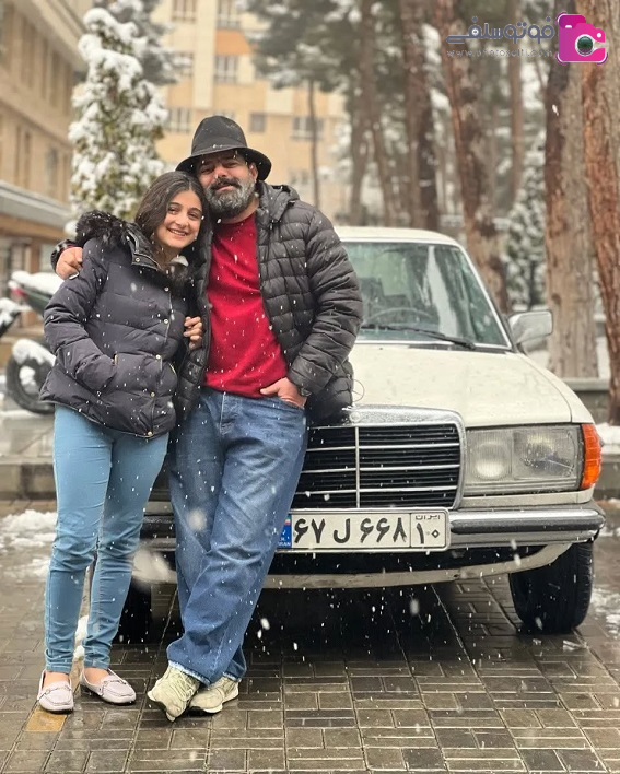 عکس شاهد احمدلو در روز برفی عکس شاهد احمدلو در روز برفی