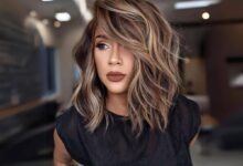 زیباترین رنگ مو برای پوست سبزه و چشمهای تیره رنگ مو شرابی تیره