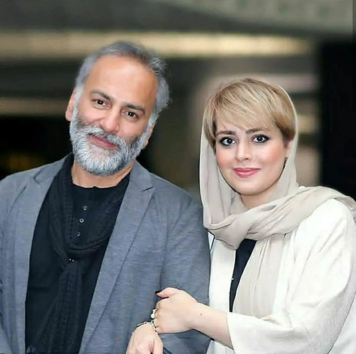 عکس حمیدرضا آذرنگ با همسرش عکس حمیدرضا آذرنگ با همسرش
