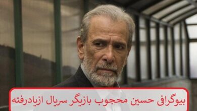 بیوگرافی حسین محجوب بازیگر نقش اسماعیل ادیب در سریال از یاد رفته بیوگرافی حسین محجوب