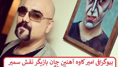 بیوگرافی امیر کاوه آهنین‌ جان بازیگر