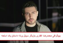 بیوگرافی محمدرضا غفاری بازیگر سریال برتا؛ داستان یک اسلحه