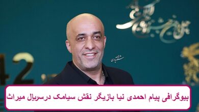 بیوگرافی پیام احمدی نیا بازیگر نقش سیامک در سریال میراث بیوگرافی پیام احمدی نیا بازیگر