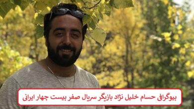 بیوگرافی حسام خلیل نژاد بازیگر سریال صفر بیست چهار ایرانی بیوگرافی حسام خلیل نژاد بازیگر