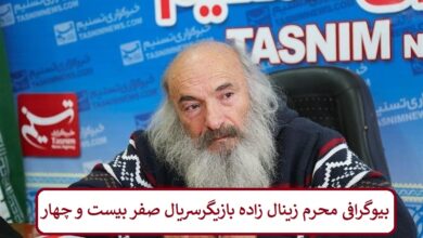 بیوگرافی محرم زینال زاده بازیگر سریال صفر بیست و چهار