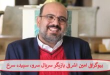 بیوگرافی امین اشرفی بازیگر سریال سرو، سپید، سرخ