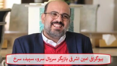 بیوگرافی امین اشرفی بازیگر سریال سرو، سپید، سرخ