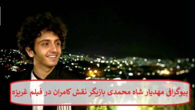 بیوگرافی مهدیار شاه محمدی بازیگر نقش کامران در فیلم غریزه