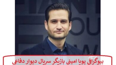 بیوگرافی پویا امینی بازیگر سریال دیوار دفاعی + عکس بیوگرافی پویا امینی بازیگر سریال دیوار دفاعی + عکس